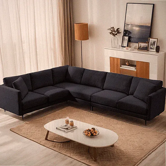 Zafly L Shaped Sofa,Modern Sectional Couches for Living Room,5 Seat Corner Sofa