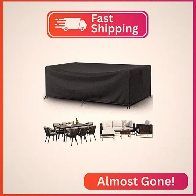 Ziewee Outdoor Patio Furniture Covers Waterproof 68" L x 28" W x 38" H Rectangul